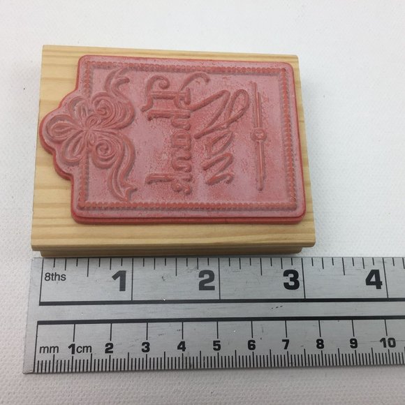 Thank You Rubber Stamp Craft Cardmaking Set 3 Scrapbooking Calligraphy - Picture 9 of 12